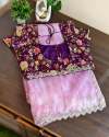 heavy handwork attach woth jarkan Soft Organza Saree thumb 5