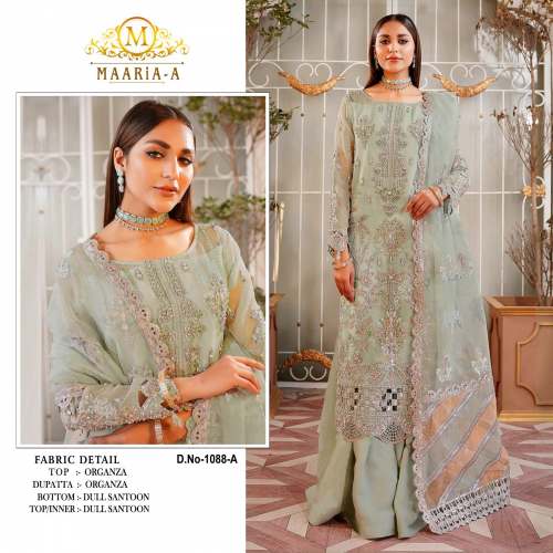 Heavy Orgenza Silk Sequence Embroidery Work Pakistani suit