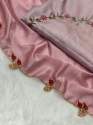 Heavy Rangoli Silk Handwork saree thumb 4