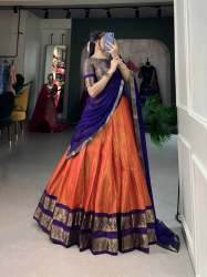 Heritage Of South-style Kanchipuram Silk Lehenga 