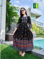 Hirwa Sunflower Vol 4 Designer Long Anarkali Kurti