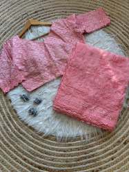 Hit design Lucknowi Thread Chikankari Work Georgette Silk Saree