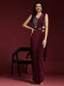  IMPORTED FABRIC PARTY WEAR READY TO WEAR SAREES thumb 3