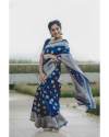 Jacquard Work Silk Fabric Lichi Silk saree