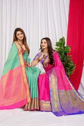 Kanchipuram Handloom Weaving Silk Saree