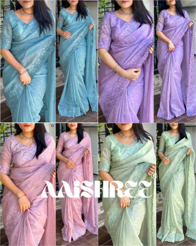 Kangana lounch pastel colors shades  Rangeen silk saree