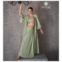 KASHVI launch viscos jacquard silk lehenga with shrug thumb 3