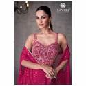 KASHVI launch viscos jacquard silk lehenga with shrug thumb 5
