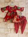 kids girl traditional kurti dhoti salwar set