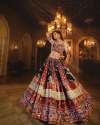 Kinjal Dave Navratri Style Printed Heavy lehenga choli thumb 2