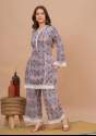 latest Cotton crosier lace Kurti Palazzo Duptta Set