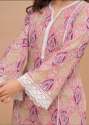latest Cotton crosier lace Kurti Palazzo Duptta Set thumb 3