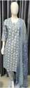 latest cotton fabric printed kurti pant and dupatta set  thumb 5