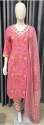latest cotton fabric printed kurti pant and dupatta set  thumb 9