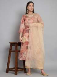 latest Organza  Zari pattern readymade suit