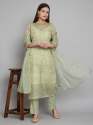 latest Organza  Zari pattern readymade suit thumb 6
