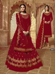 latest Santoon Silk Jari Embroidery Stich Stone Work Georgatte lehengha