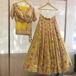 Launching Trending And Royal Look Semi stitched Lehenga 