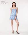 Light Blue Shoulder Less Dress