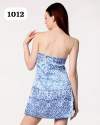 Light Blue Shoulder Less Dress thumb 1