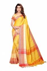 Linnen Cotton silk saree