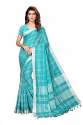Linnen Cotton silk saree thumb 2