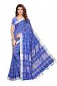 Linnen Cotton silk saree thumb 3