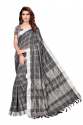 Linnen Cotton silk saree thumb 4