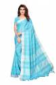 Linnen Cotton silk saree thumb 5