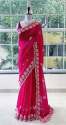 luxurious-pure-bandhani-print-saree-with-embroider