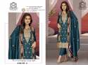 MARYAMâ€™S Launching Chinon Silk Embroidery Work pakistani suit