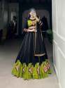 Navratri Queen Plain With Gamthi Patch Work Lehenga Choli  thumb 1