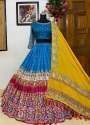 navratri special Butter Silk  Digital Print Lehenga Choli Dupatta  set thumb 1
