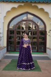 New And Classical Designer Faux Blooming Lehenga Choli With Dupatta Set