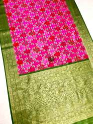  New Arrival Digital print  Lichi Silk saree 