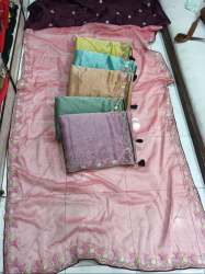 new arrival Embroidered work Fancy Saree