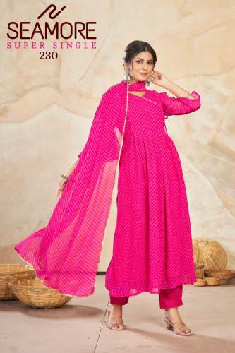 new arrival Georgette kurti pant dupatta set