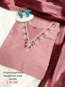 NEW ARRIVALS  muslin fabric kurti pant dupatta set thumb 17