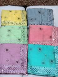 new arrivel Embroidered work Fancy Saree