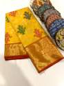New Collection Banarasi Handloom Ikkat Saree thumb 1