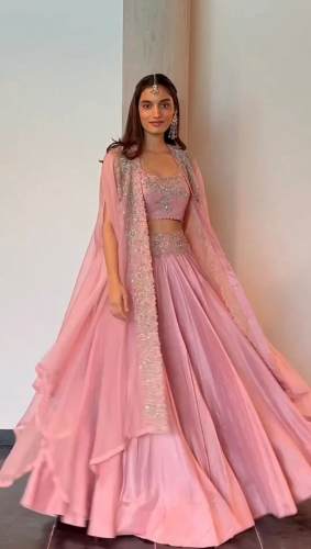 New Collection Chinon Embroidery And Sequence Work Lehenga Choli