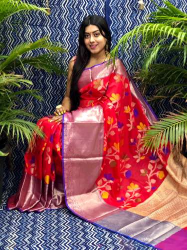 New Collection Ikkat Silk Saree For Women