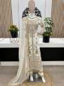 New Festival Collection  Georgette And Heavy Embroidery Sequence Work Top-Bottom And Dupatta Set 