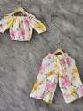  new kids Sleeveless Belt & Floral Print Co-Ord set thumb 1