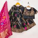 new launching banarasi silk kids lehenga
