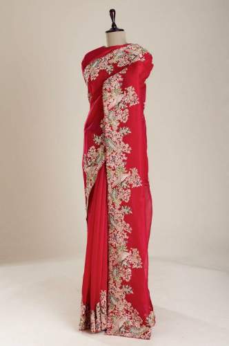 New Launching Jimmy Chu Multi Thread Embroidery Saree