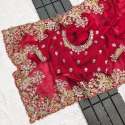 New Launching Jimmy Chu Multi Thread Embroidery Saree thumb 3