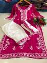 New Launching Rayon Embroidery work  Kurti Pent with Dupatta Set thumb 11