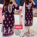 New Launching Rayon Embroidery work  Kurti Pent with Dupatta Set thumb 7