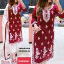 New Launching Rayon Embroidery work  Kurti Pent with Dupatta Set thumb 8